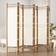 vidaXL 6 Panels Cream/White Room Divider 240x180cm