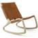 Mater Rocking Chair Rocjer Cuir Whisky Chaise à Bascule