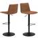 Actona Kimmy Marron Noir Tabouret de bar