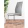 Furniturebox Fontana Elephant Grey and Chrome Kitchen Chair 97cm 2pcs