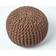 Homescapes En Tricot Rond Chocolat Pouf