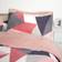 Dreamscene Teddy Fleece Housse de couette Gris, Rose, Blanc (40x19cm)