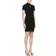 Alexander Wang Women's Mock Neck Tee Dress In Bodycon Knit Black