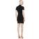 Alexander Wang Women's Mock Neck Tee Dress In Bodycon Knit Black