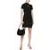 Alexander Wang Women's Mock Neck Tee Dress In Bodycon Knit Black