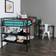 Walker Edison Twin Metal Loft Bed with Desk