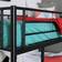 Walker Edison Twin Metal Loft Bed with Desk