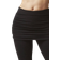 TLC Medium Compression Leggings with Gathered Skirt - Black