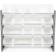 Children Wood and Plastic Organizer Rack with 16 Bins, Gray and White