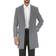 English Laundry Men's Solid Notch Lapel Overcoat