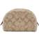 Coach Dome Cosmetic Case In Signature Canvas - Gold/Light Khaki Chalk