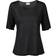 Lady Avenue Silk T-shirt - Black