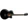 Washburn EA12B Mini Jumbo Cutaway Noire Guitare électro-acoustique