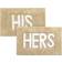 Cotton His and Hers Grey, Blue, Natural 50.8x81.3cm