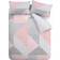 Catherine Lansfield Larsson Geo Duvet Cover Pink, Blue, Yellow, Grey (200x200cm)