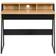 Living Home Reece 1 Drawer Office Oak Black Writing Desk