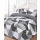 Dreamscene Geometric Print Duvet Cover White, Black, Yellow, Pink, Blue, Green, Grey (200x200cm)