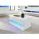 GFW Galicia High Gloss Modern with Blue LED Lights Coffee Table 38x75cm