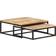 vidaXL Wooden Beistelltisch 68x70cm 2Stk.