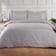 Dreamscene Satin Stripe Duvet Cover Silver, Purple, White (260x220cm)