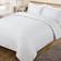 Dreamscene Satin Stripe Duvet Cover Silver, Purple, White (260x220cm)