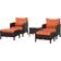 OutSunny 860-066V01 Outdoor Lounge Set, 1 Table incl. 2 Sofas