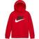 NIKE Boy's Club HBR Hoodie - Red/Black (G703G640)