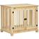 Pawhut Natural Finish Wooden Dog Crate with Double Doors 82.5x72cm