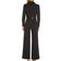 Adrianna Papell Knit Crepe Tuxedo Jumpsuit - Black