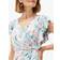 Phase Eight Jessie Watercolour Floral Jersey Dress - Sky/Multi