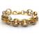 Jewelco London Belcher Bracelet - Gold/Transparent