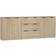 vidaXL 3-tlg. Sonoma Eiche-Optik Holzwerkstoff Sideboard