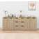 vidaXL 3-tlg. Sonoma Eiche-Optik Holzwerkstoff Sideboard