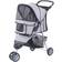 Pawhut Pet Travel Stroller Pushchair Trolley Puppy Jogger Three Wheels 45x97cm