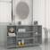 vidaXL Grey Sonoma 120x30x75 Sideboard