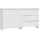 vidaXL Buffets 2 pcs Blanc Bois d'ingénierie Buffet