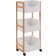 Premier Housewares Nostra Bamboo Storage Trolley Table