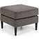 Julian Bowen Grey Velvet Footstool Poggiapiedi