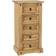 SECONIQUE Corona Pine Tall Distressed Waxed Finish Chest of Drawer 52x105cm