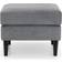 Julian Bowen Grey Chenille Footstool Pouf