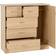 SECONIQUE Nevada 5 Drawer Low Wardrobe