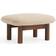 Menu Brasilia Ottoman, Beige/dark Fodskammel