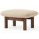 Menu Brasilia Ottoman, Beige/dark Fodskammel