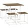 Homcom Modern Walnut Dining Set 80x80cm 5pcs