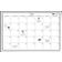 WallPops White Monthly Dry Erase Calendar 91.4x25.4cm