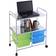 Costway 3-Tier Metal Rolling Cart Trolley Table