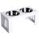 Pawhut Stainless Steel Pet Feeder