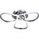 Aurolite Halo Polished Chrome Ceiling Flush Light ∅ 53cm