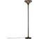 MiniSun Home Light Antique Handcrafted Brass/Red Floor Lamp 169cm