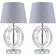 Canora Grey Dicie Silver Table Lamp 26.5cm 2pcs